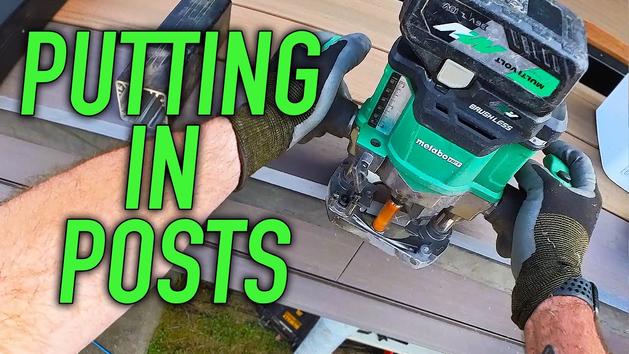 Putting In Cable Rail Posts | Dr Decks