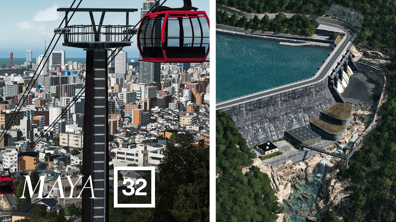 Cable Car & The Dam - Cities Skylines: Maya [EP 32]