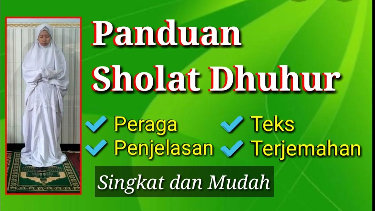 Panduan Sholat Dhuhur Untuk Wanita