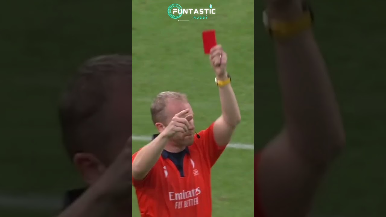 Great sportsmanship by Antoine Dupont after a red card offense on Cheslin Kolbe. #rugby #shorts