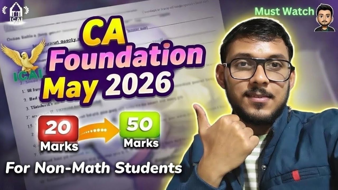 How I Cleared CA Foundation Maths 📚 as a Non-Math Student 😱🎯  || Rahul Sharma 