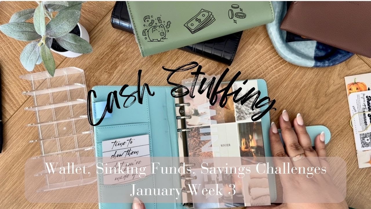 Cash Envelope Stuffing | $121 | January Week 3 | New Seasonal Dashboard!