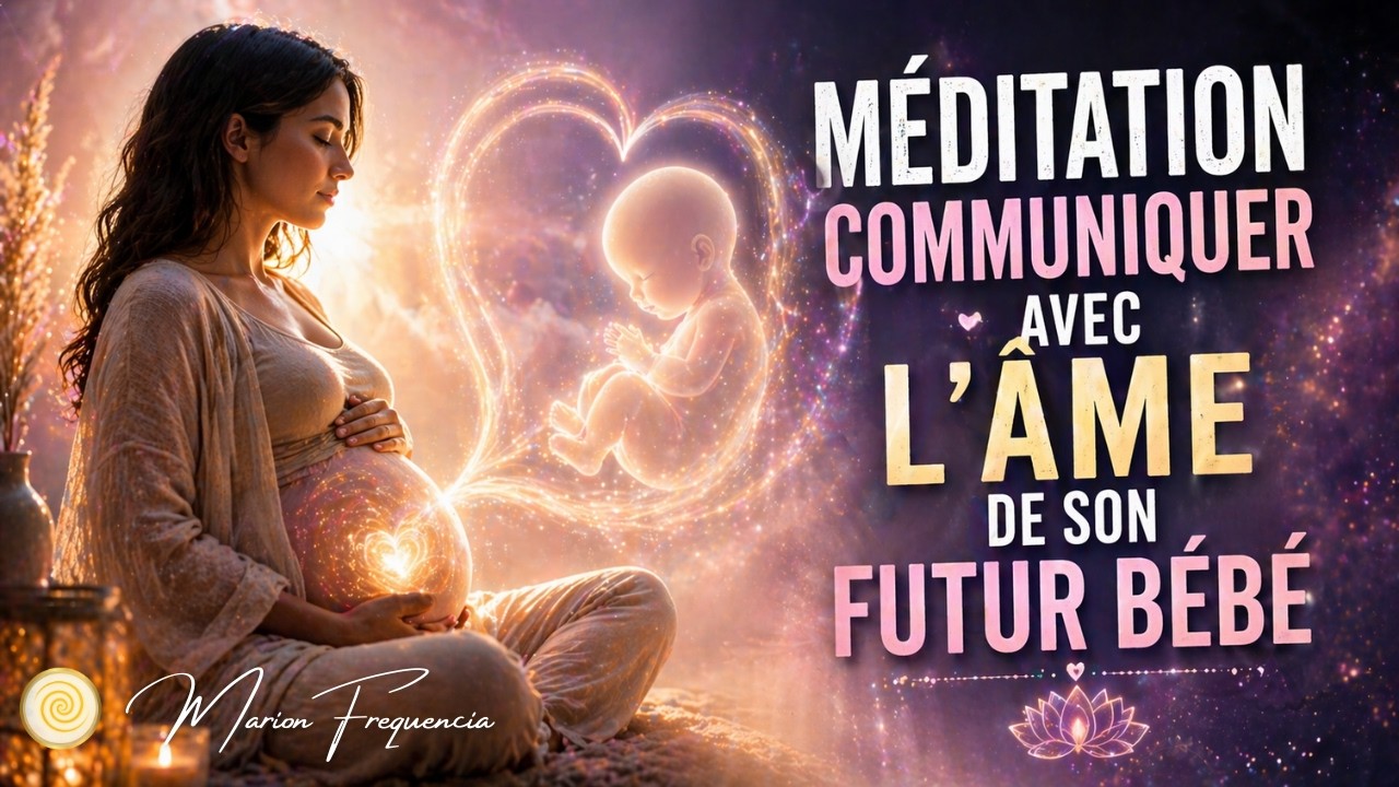 💗 Méditation COMMUNIQUER avec l'ÂME de son BÉBÉ | Connexion bébé in utero ou essai bébé