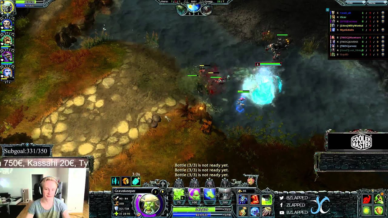 [HoN]1500-2000 Solo Q: Game 1 Gravekeeper