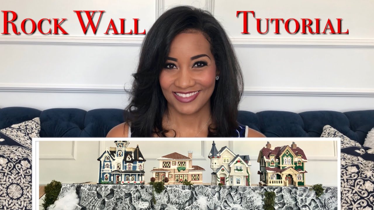 Рождественская деревня своими руками: мастер-класс по созданию каменной стены