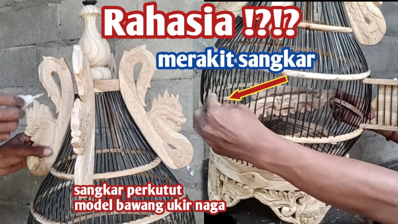 cara membuat sangkar kayu jati , sangkar perkutut