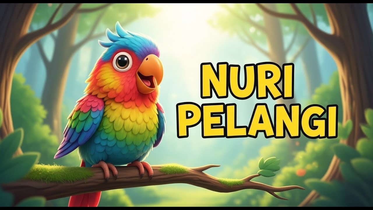 Nuri Pelangi Bernyanyi | Lagu Anak Hewan Warna-Warni | Kids Songs Indonesia