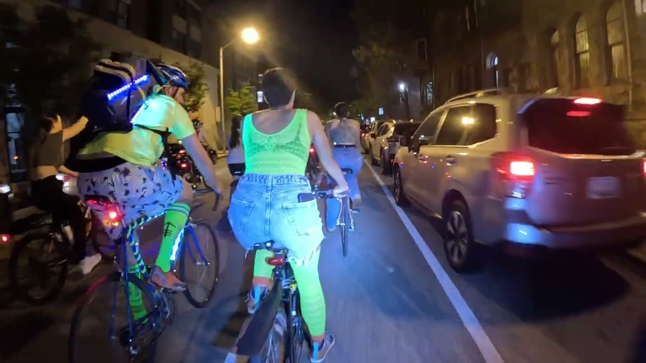 Baltimore Bike party / St Mary's Park / 9-26-25 / 500 bikes / Dualtron style