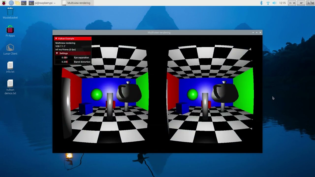 Vulkan demos on Raspberry Pi 5