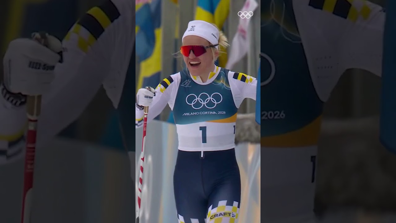 One national anthem for all medallists as Sweden swept the podium!