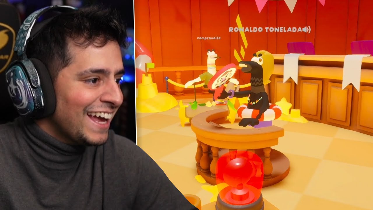 Coringa jogando Guilty as Sock! com os amigos