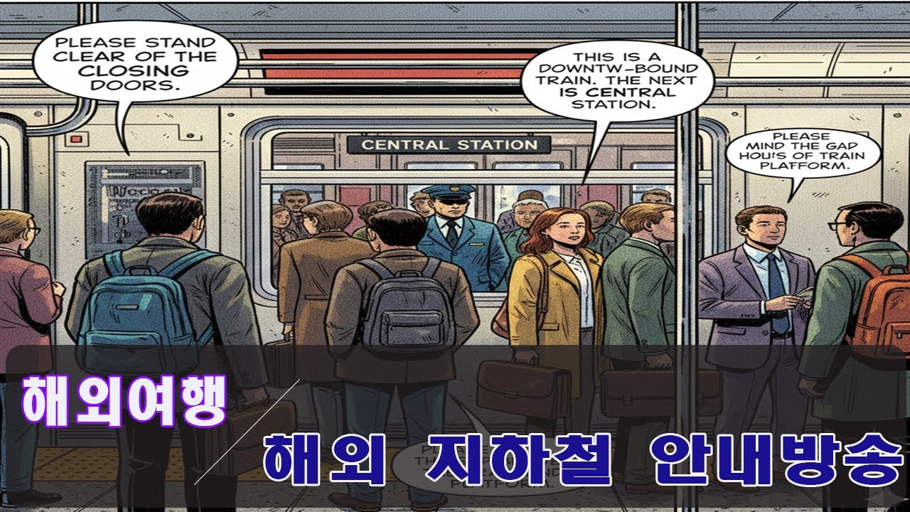 해외 지하철 안내방송으로 배우는 영어 | Subway Announcements in English