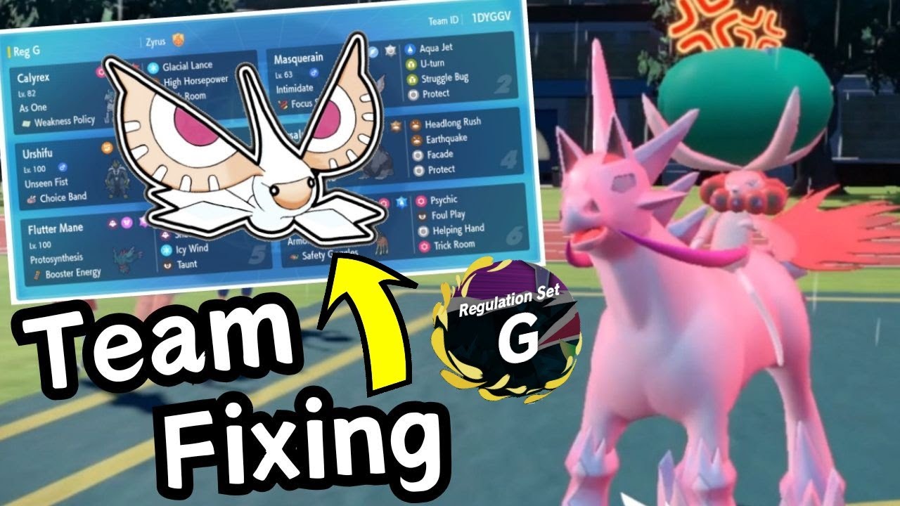 Pokemon VGC Reg G Masquesrain Team Building Guide! Competitive Team Fixing and Battles
