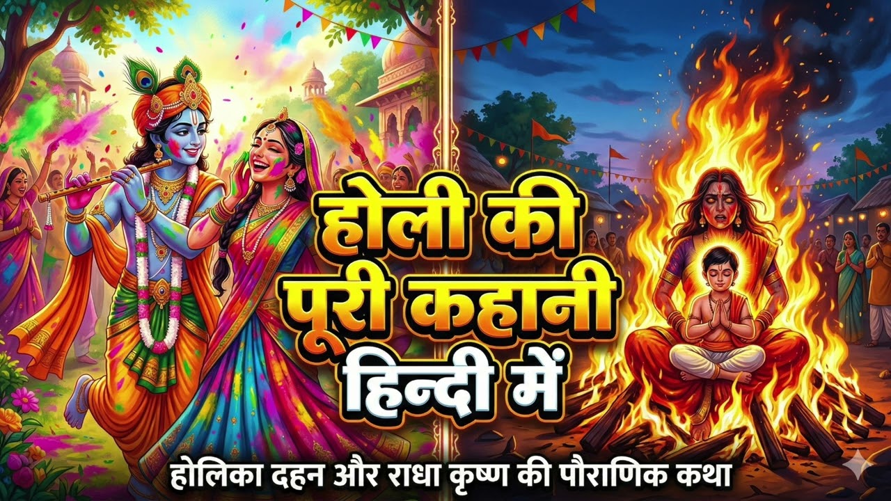 Holi Ki Poori Kahani | The Epic Tale of Prahlad, Holika, & Krishna's Colors