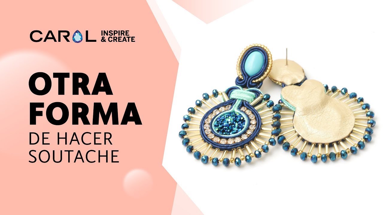 Tutorial: Cómo hacer ARETES en SOUTACHE COSIDOS paso a paso