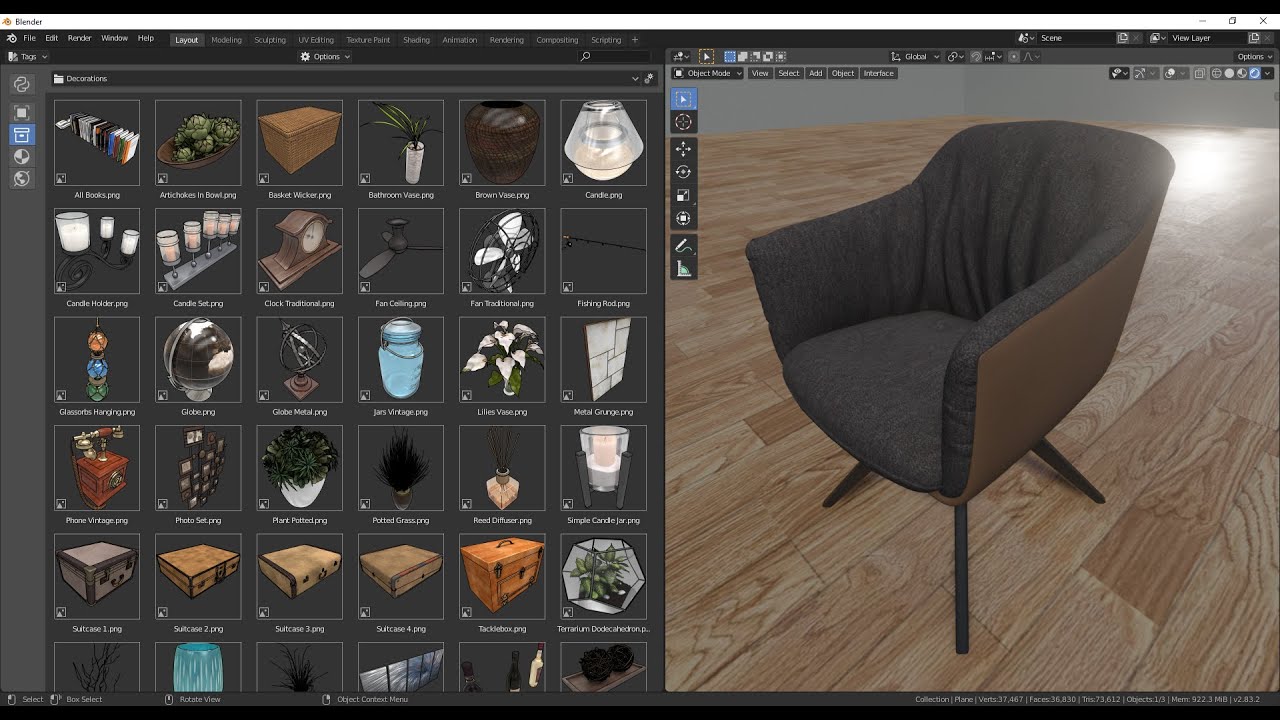 Asset Libraries in Blender 2.83