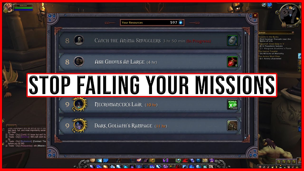 How to PROPERLY Use the Shadowlands Command Table! | Stop Failing Your Command Table Missions!