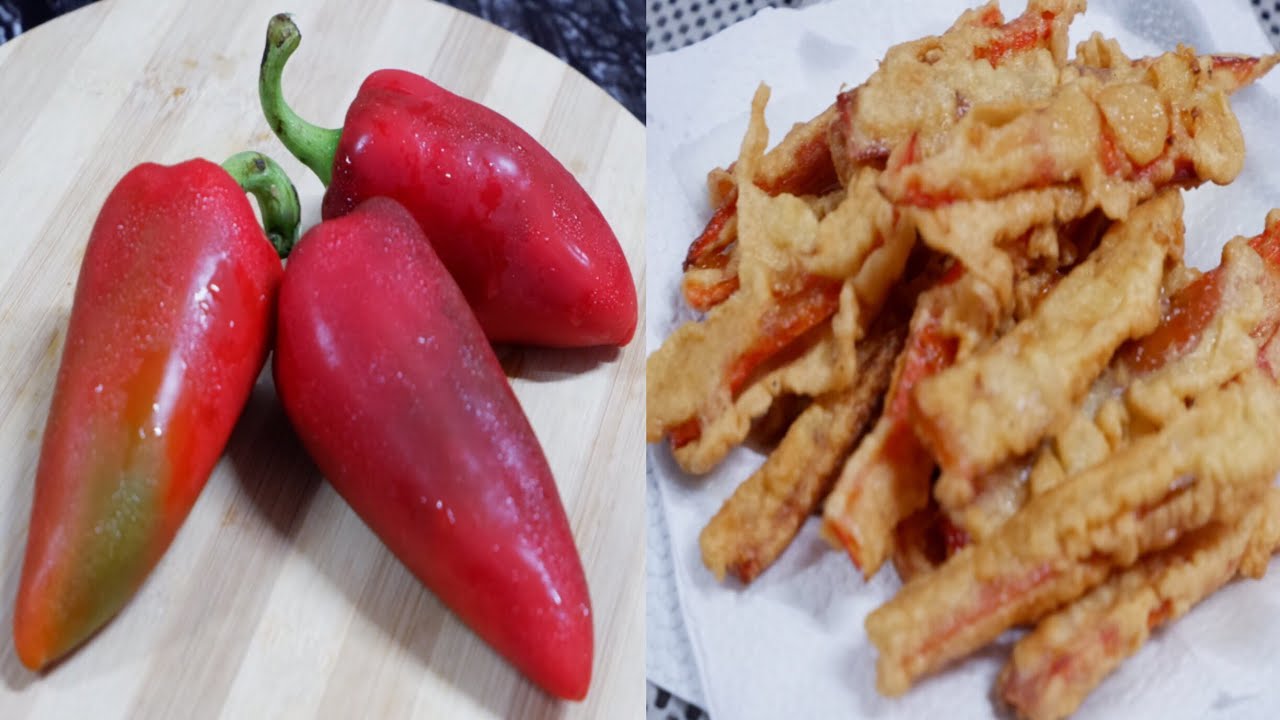 Turn Your Red Bell Pepper into Healthy and Delicious Snacks | Red Bell Pepper Fries Easy Snack Idea