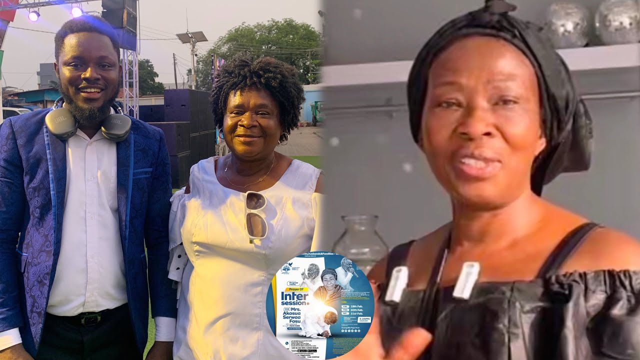 Goosebumps.Woman From USA Surprises Mama Akosua Serwaa at her Intercessory Prayer Programme.