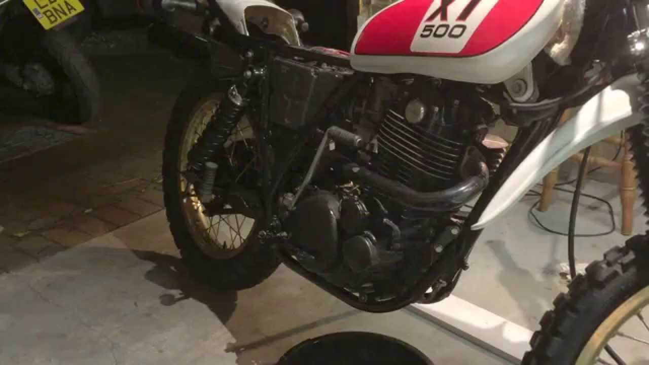 XT500 first start after rebuild