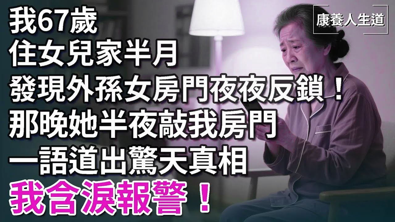 我67歲，住女兒家半月，發現外孫女房門夜夜反鎖！那晚她半夜敲我房門，一語道出驚天真相，我含淚報警！【康養人生道】 #康養人生道 #上了年紀該明白的事 #養老 #聰明老人 #長壽秘密 #晚年幸福