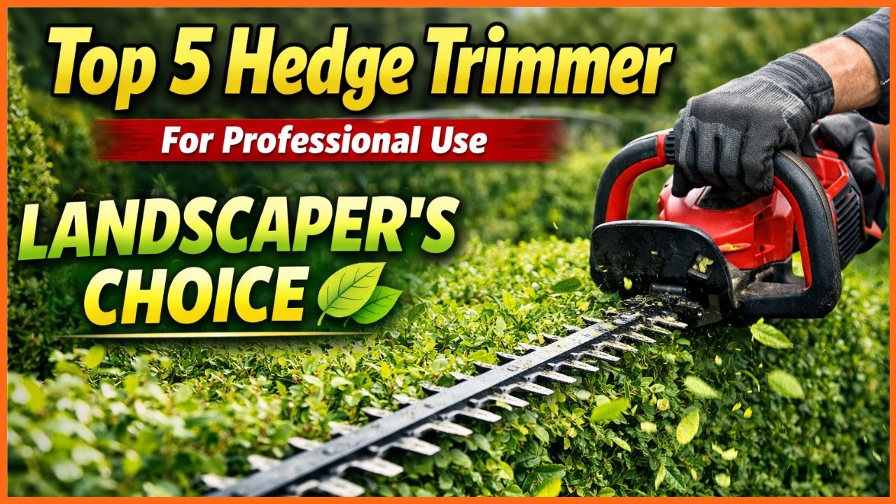✅ Top 5 Best Hedge Trimmer For Professional Use 2026 🌿 | Powerful & Heavy Duty Landscaping Tools