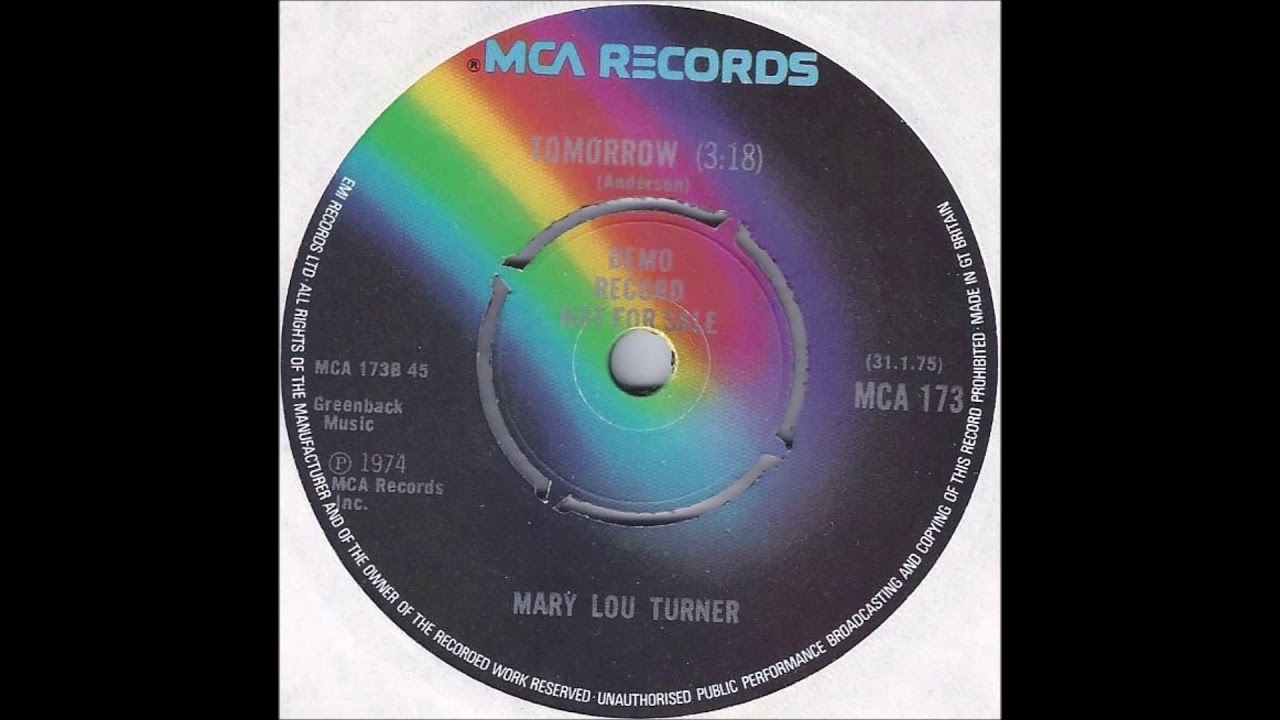 Mary Lou Turner - Tomorrow (1974)