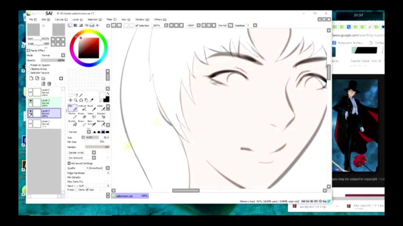 Sailormoon fan art speedpaint