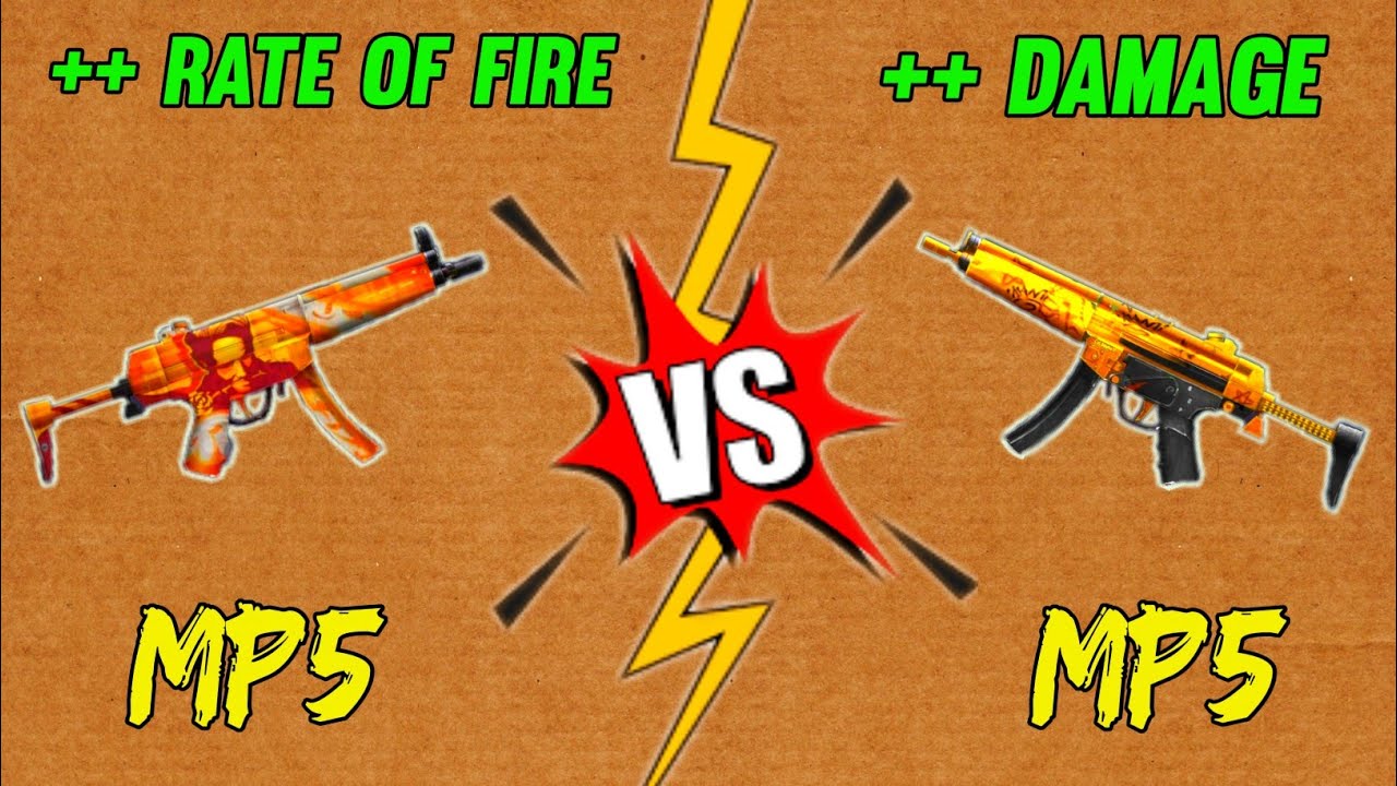 DOUBLE DAMAGE MP5 VS DOUBLE RATE OF FIRE MP5 // WHO IS BEST MP5 SKIN // MP5 GUN SKIN FULL DETAILS
