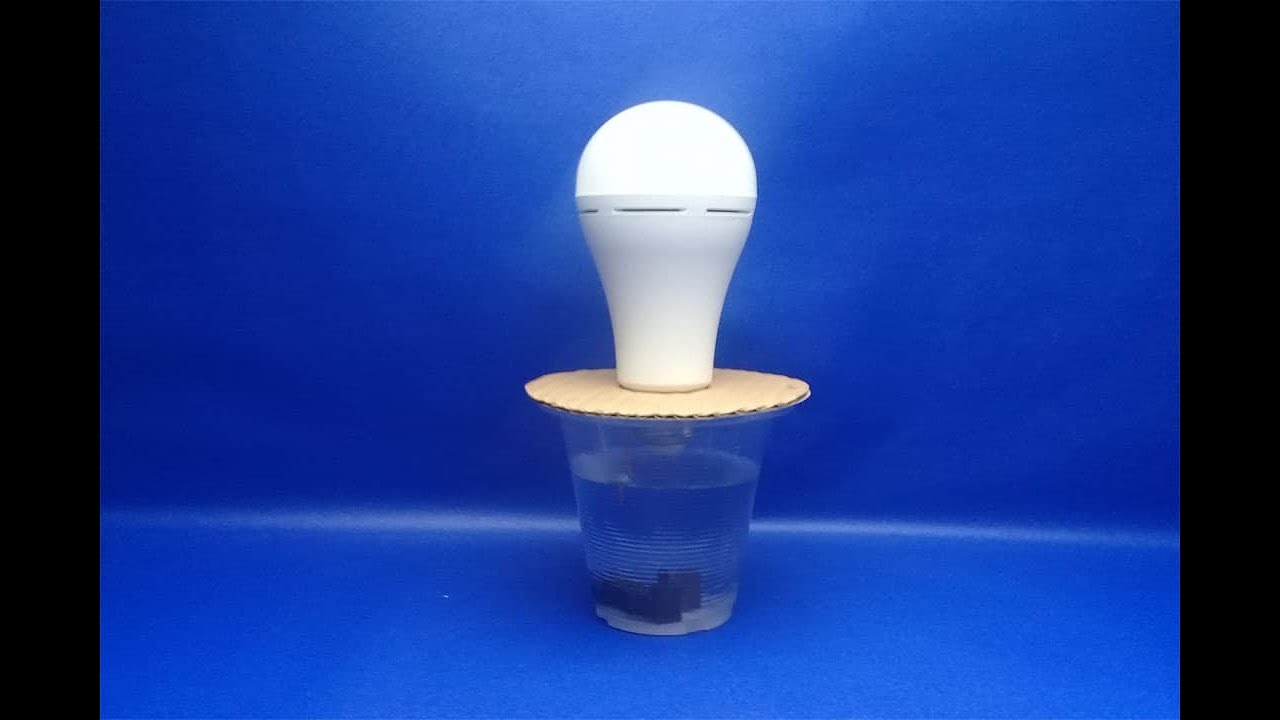 make free energy Salt water with light bulb,Science projects