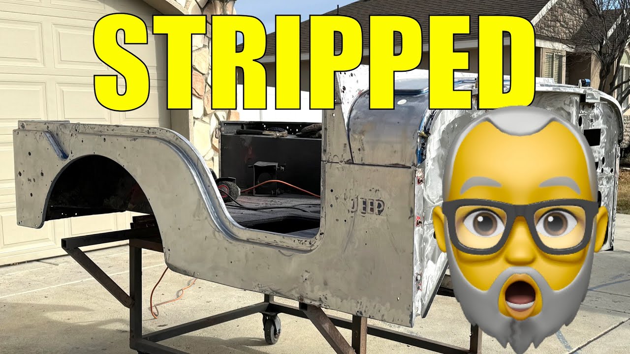Stripping Paint on the Navy Jeep CJ5
