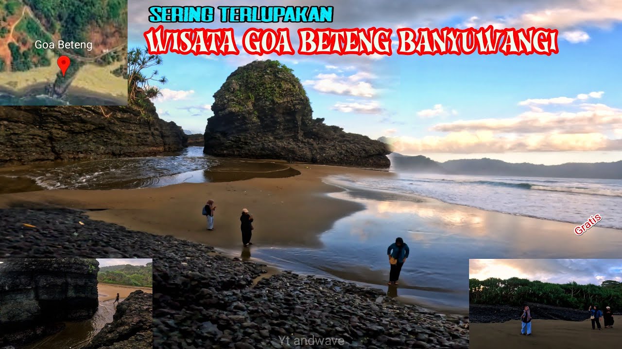Goa beteng ujung selatan Pulau jawa - Pesanggaran sarongan dekat muara mbaduk