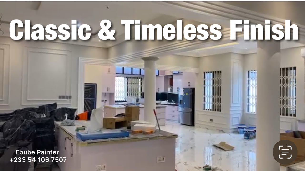 Building In Ghana 🇬🇭 2026 | Beautiful House Interior Finishes Classic & Timeless Painting | walls 