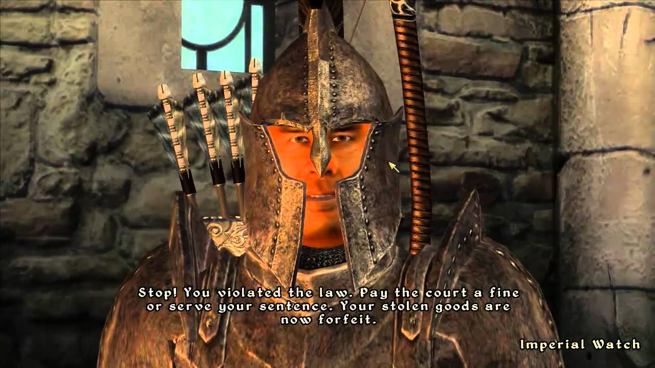 [Oblivion] Somebody help! Come quickly, we've got a burglar!