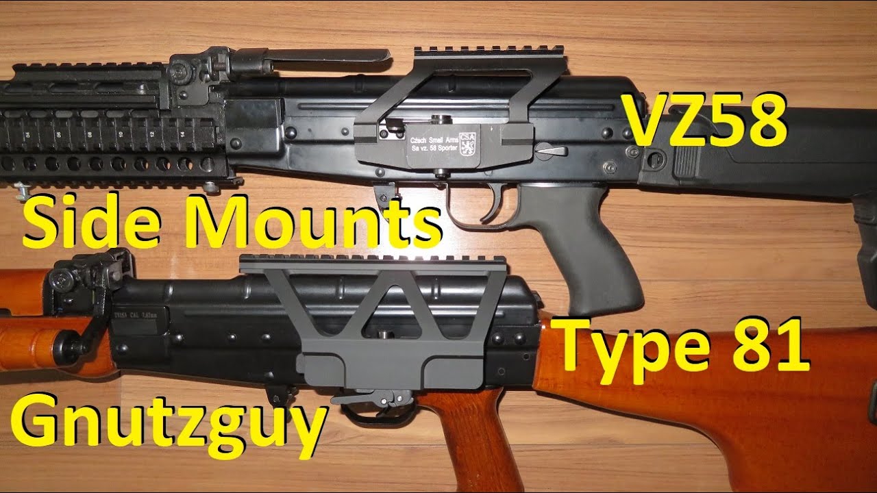 Why Type 81 No Drill Side Mount FAILED? Compared CSA VZ-58. Picatinny rail. Rifle LMG.