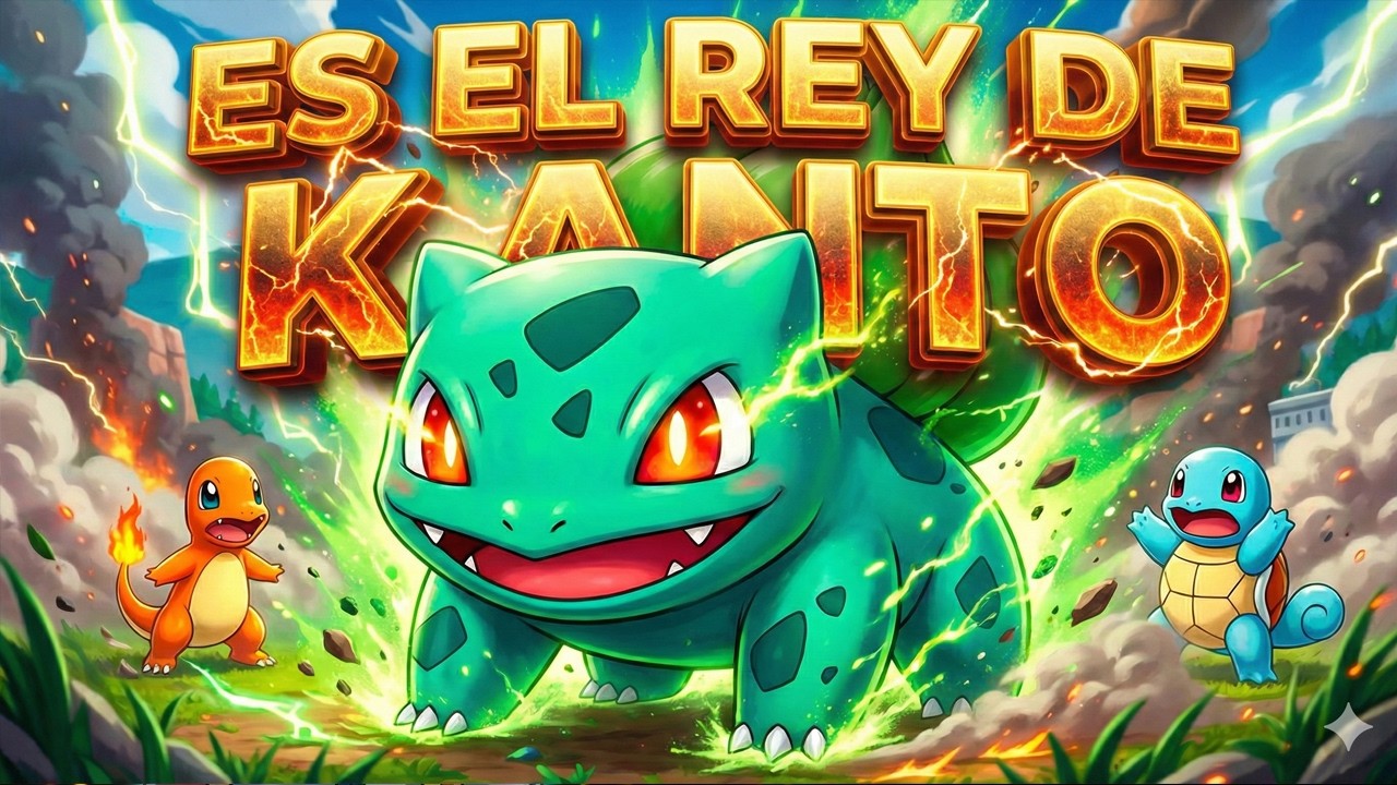 BULBASAUR es el MEJOR STARTER para PASARTE POKEMON ROJO FUEGO Y VERDE HOJA
