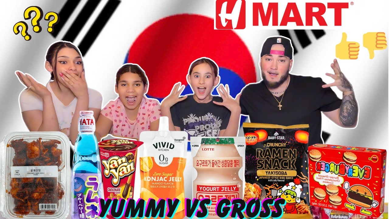 Trying Korean Snacks For The First Time EVER