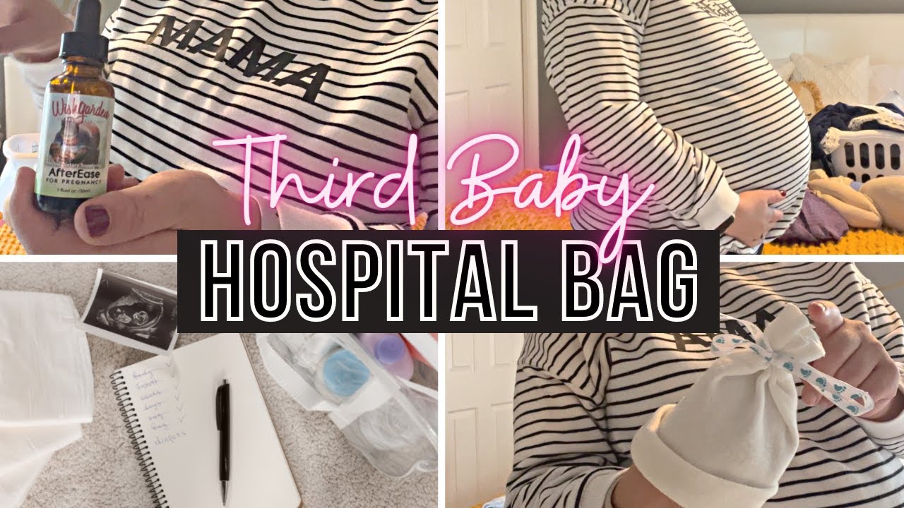 Packing my hospital bag for my 2nd VBAC delivery as a third time mom!