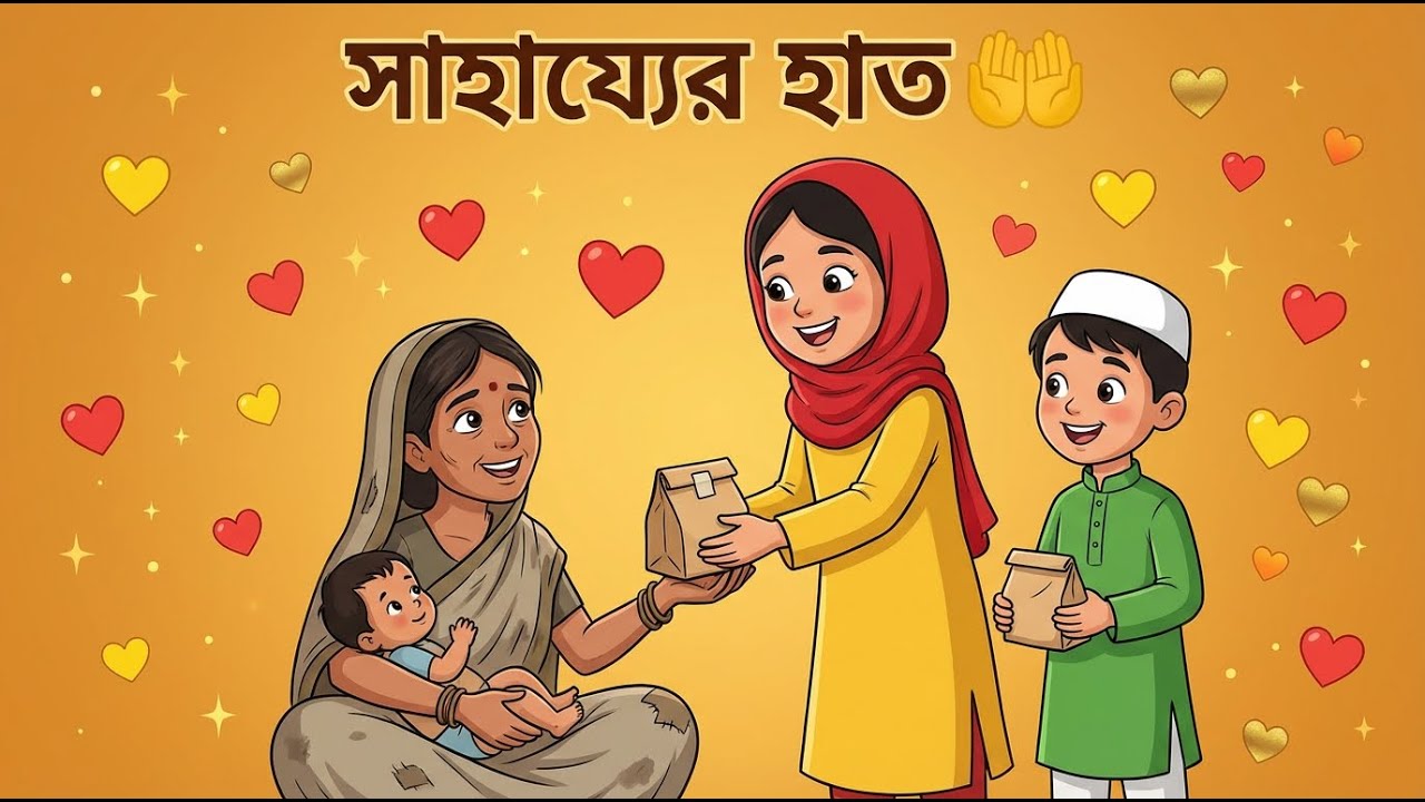 সাহায্যের হাত 🤲 | বাচ্চাদের ইসলামিক গল্প | Helping Others - Islamic Story for Kids