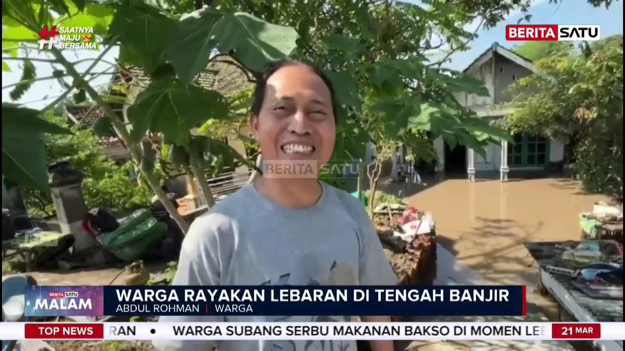 Warga Mojokerto Berlebaran di Tengah Kepungan Banjir #beritasatu