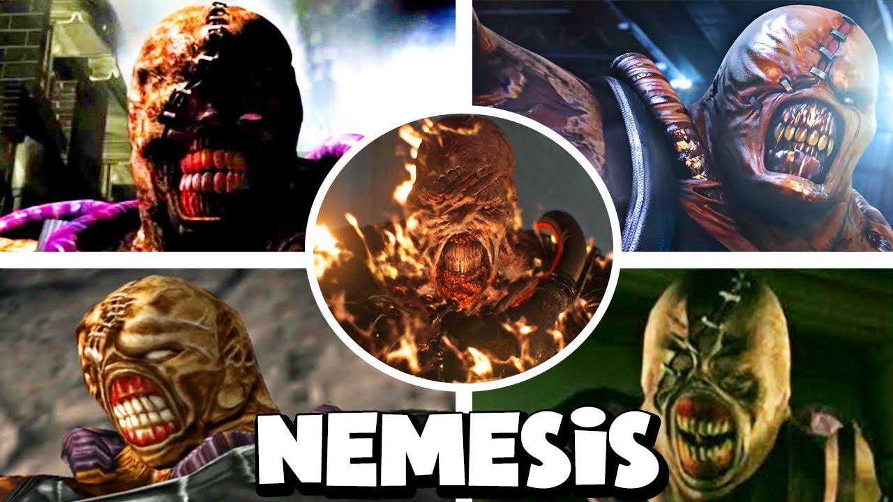 ALL NEMESIS BOSSES FIGHT IN RESIDENT EVIL GAMES (1999 - 2020)