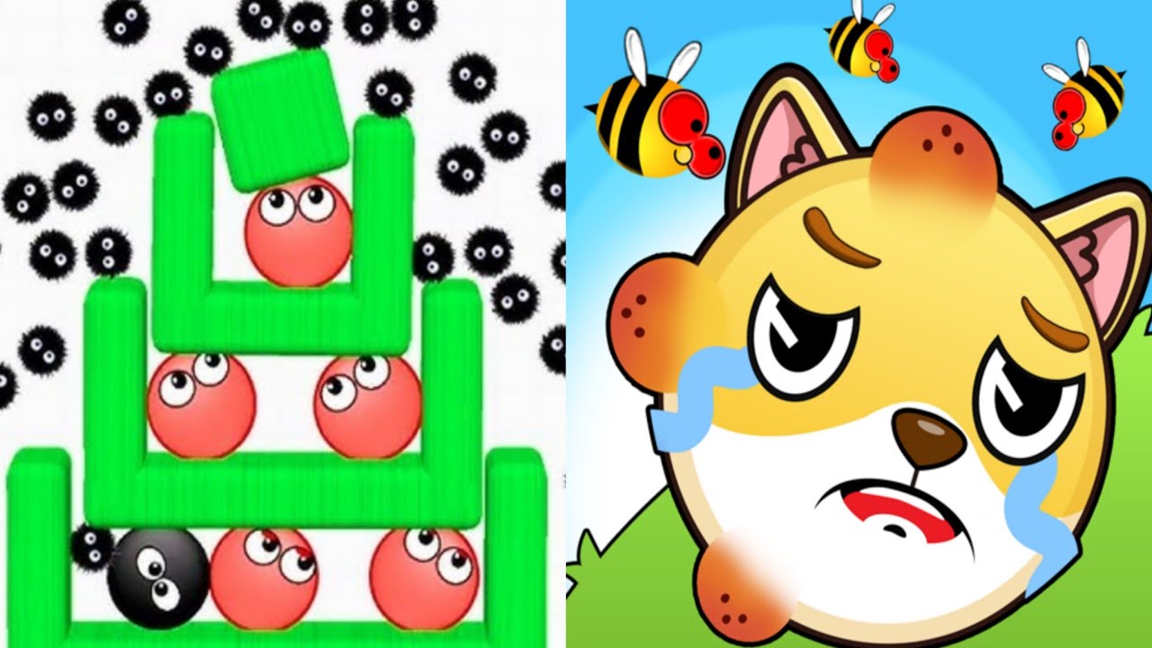 Hide Ball Brain Vs Save The Doge Game Challenge Max Level Merge Gameplay Most!