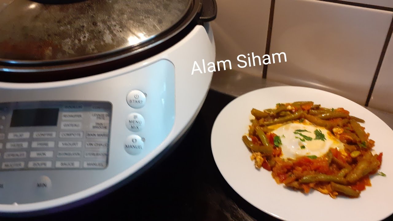 Haricots verts aux œufs à l'autocuisto/Recette végétarien