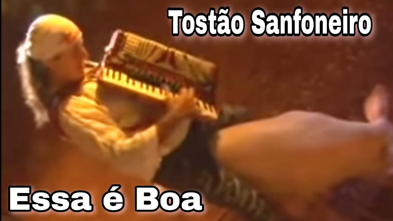 Tost&atilde;o Sanfoneiro Essa e Boa Tocando em Cima do Porco AO VIVO
