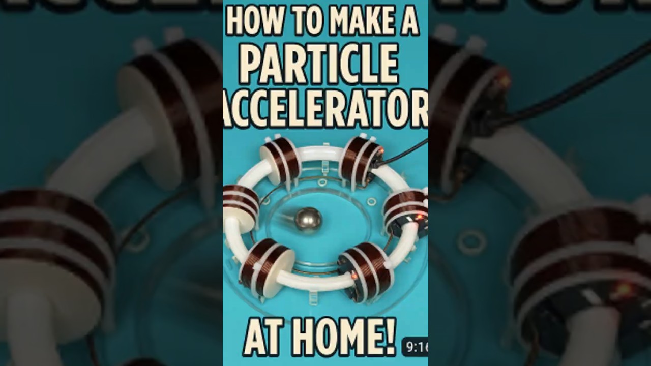 How to Make a Particle Accelerator at Home!                      #shorts #cern #science #accelerator