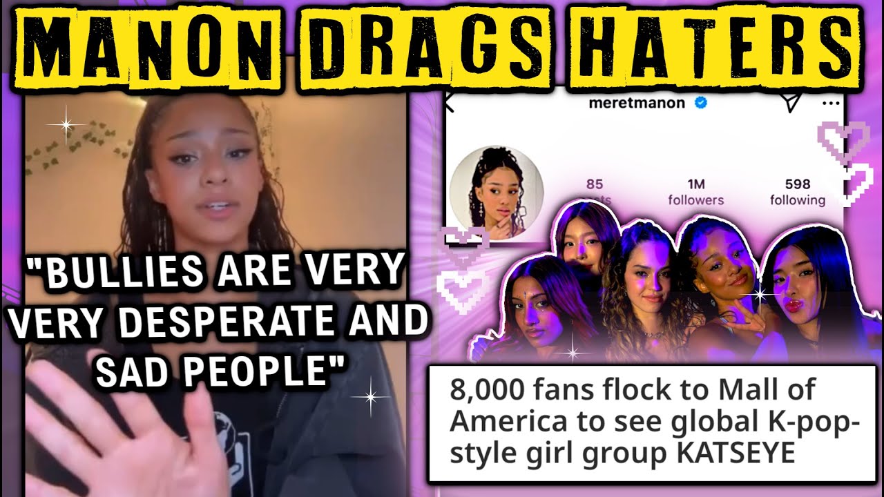 KATSEYE's MANON addresses BULLIES & HATERS in LIVE for 1 Million Followers