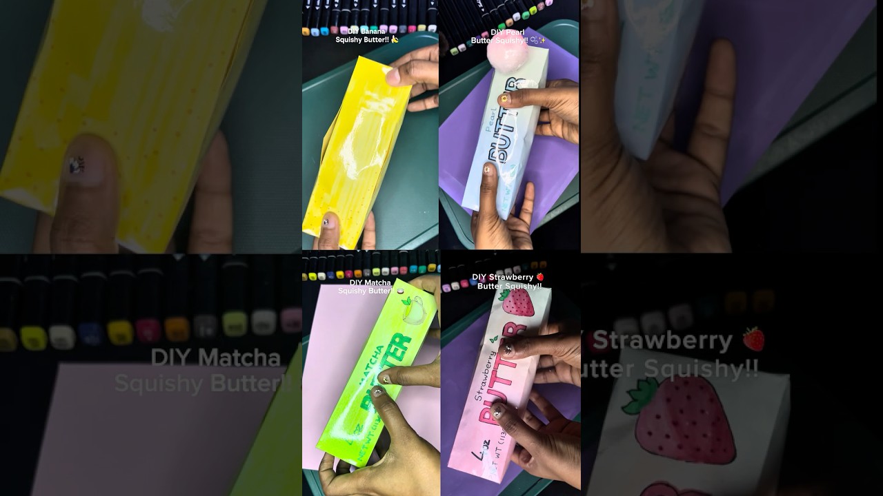 DIY Butter Squishy!! 🧈 ✨| Paper Squishy Tutorial #diy #squishy #craft