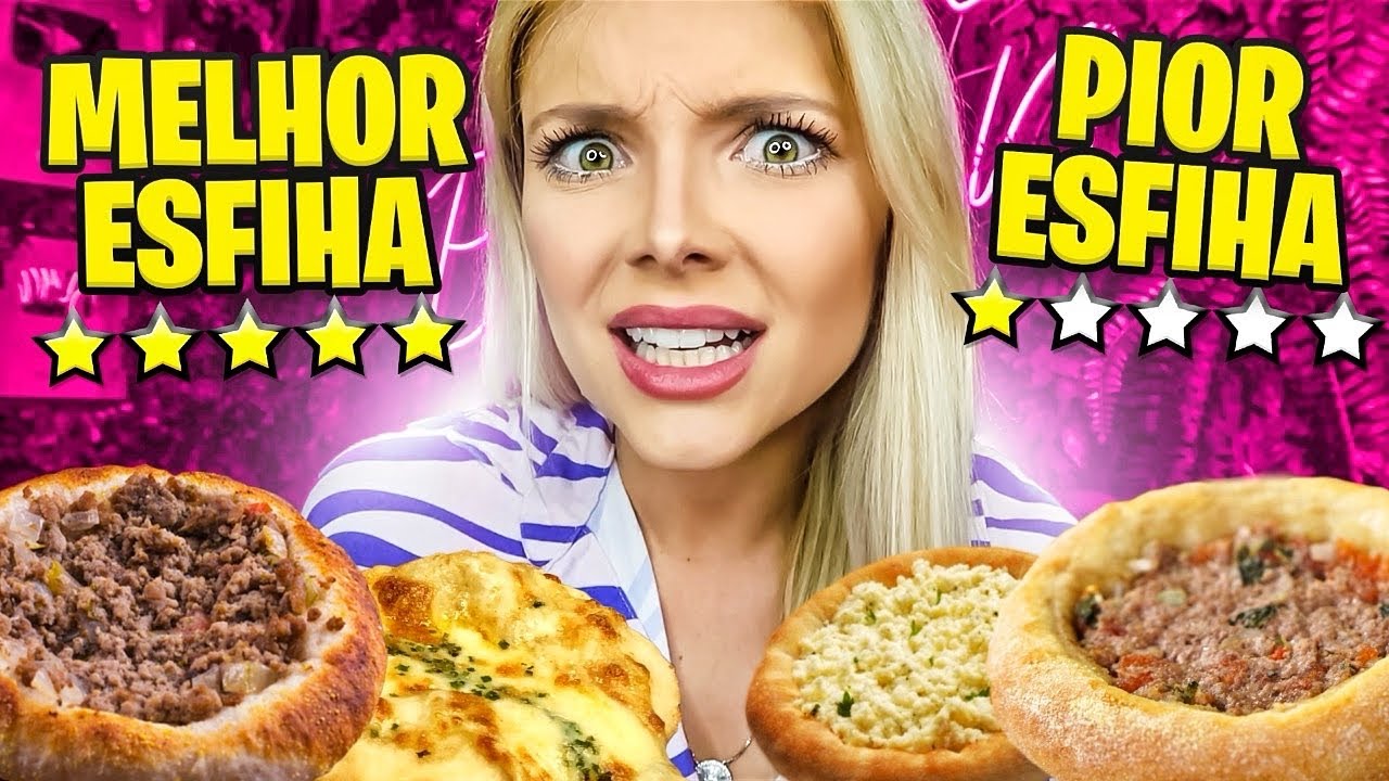 COMPAREI AS ESFIHAS DE PIOR E MELHOR AVALIAÇÃO DO APLICATIVO!!