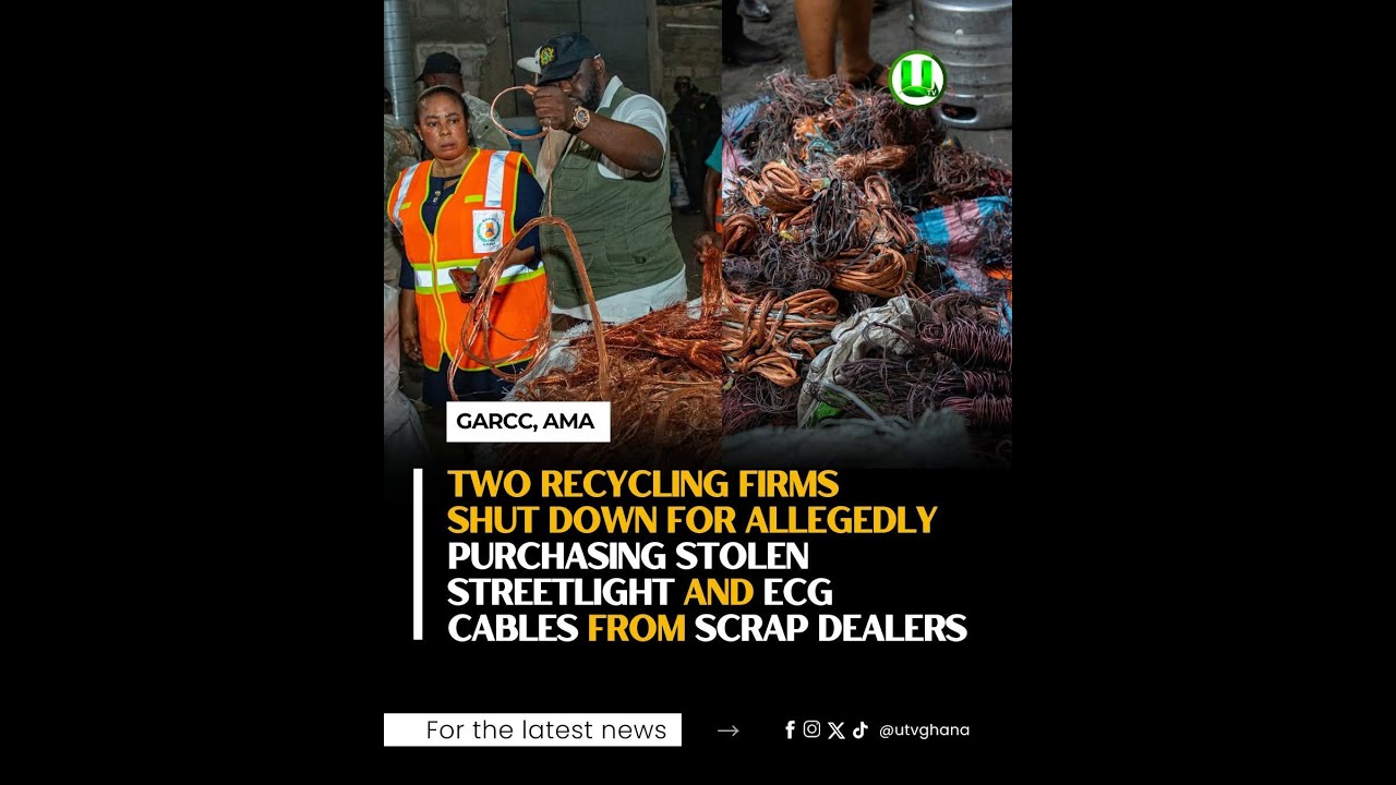 FRESH ECG CABLES AND TRANSFORMERS FOUND AT 2 RECYCLING PLANTS AFTER BUYING THEM FROM SCRAP DEALERS