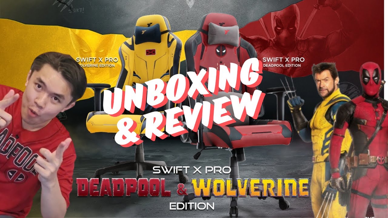 TTRacing Swift X Pro Gaming Chair - Deadpool Edition (UNBOXING & REVIEW)
